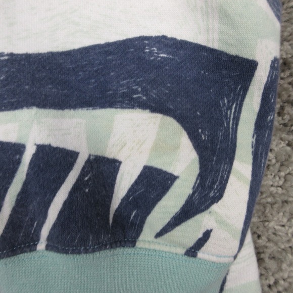 Nike Sweater Mens Small Green Graphic All Over Print Pullover Hoodie Sweatshirt - Picture 3 of 9